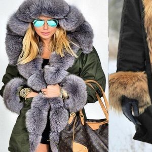 NWT! Roiii Faux-Fur Lined Winter Parka